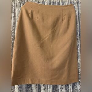 Vintage J.G.Hook Size 10, 100% Wool camel colored Skirt, Amazing condition